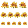 Flower Self Adhesive Computerized Embroidery Cloth Iron on/Sew on Patches PATC-GA0001-84A-1