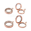 4Pcs 2 Style Alloy Glass Crystal Rhinestone Pendants PALLOY-TA0002-36D-2