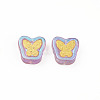 Electroplate Transparent Handmade Lampwork Beads LS-X-LAMP-Q032-04A-2