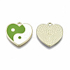 Rack Plating Alloy Enamel Pendants ENAM-T014-02B-RS-2