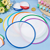 32Pcs 8 Colors Nylon Foldable Flying Disc or Fan with Storage Bag Assortment AJEW-BC0007-30A-5