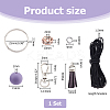 DIY Silicone Beads Keychain Making Kits DIY-FI0001-16-2