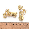 304 Stainless Steel Rhinestone Pendants STAS-T068-45G-3