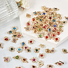 100Pcs 5 Styles Rack Plating Eco-Friendly Iron Charms IFIN-TA0001-54-5
