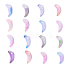 100Pcs 5 Colors Handmade Foil Glass Charms FOIL-CJ0001-09-4