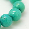 Natural Mashan Jade Round Beads Strands X-G-D263-4mm-XS15-1