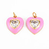 Brass Enamel Pendants X-KK-T013-15E-NF-1