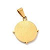PVD Vacuum Plating 304 Stainless Steel Pendants X-STAS-F277-29G-2