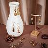 Wood Beads Dangle Earrings DIY Making Kit DIY-SC0017-64-5
