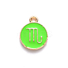 Alloy Enamel Pendants X-ENAM-S124-01B-06L-2