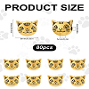 80Pcs Tibetan Style Alloy Kitten Beads FIND-LP0002-26-2
