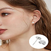 304/202 Stainless Steel Stud Earring Settings FIND-LP0006-34-3