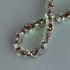 Luminous Handmade Silver Foil Glass Beads Strands FOIL-N029-02B-03-2