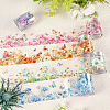 5 Rolls 5 Colors PET Self-Adhesive Paper Decorative Stickers DIY-CP0012-92-5