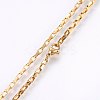 304 Stainless Steel Box Chain Necklaces NJEW-F226-07G-02-2