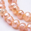 Natural Cultured Freshwater Pearl Beads Strands PEAR-F004-25-3