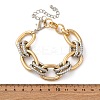 Iron & Alloy & Aluminum Cable Chain Bracelets for Women BJEW-U042-02GP-3