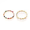 Brass Micro Pave Cubic Zirconia Pendants KK-N261-17G-2