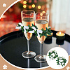 PVC Candle Wreath AJEW-NB00003-6