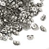 Tarnish Resistant 201 Stainless Steel Ear Nuts X-STAS-S028-11-4