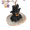 Halloween Theme Natural Amethyst and Yellow Quartz Chips Tree of Life Decorations DJEW-B013-02G-3