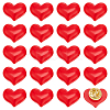 20Pcs Resin Heart Badge for Backpack Clothes HEAR-PH0001-02A-1