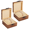 2Pcs Wooden Jewelry Trinket Storage Boxes with 2Pcs Cloth Bracelet Watch Pillows CON-BBC0001-16B-7