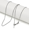 304 Stainless Steel Box Chains Necklaces LS-NJEW-H042-09P-1