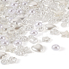 Biyun 500Pcs 10 Style ABS Plastic Imitation Pearl Beads KY-BY0001-02-30