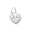 925 Sterling Silver Micro Pave Cubic Zirconia Charms STER-D309-01D-S-1