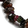 Natural Multicolor Tourmaline Chip Beaded Stretch Bracelet G-H294-01A-01-2