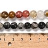 Natural Wood Lace Stone/Blue Spot Jasper/Black Netstone/Opal/Cherry Blossom Glass Beads Strands G-P562-C-02-5
