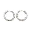 Tarnish Resistant 304 Stainless Steel Huggie Hoop Earrings EJEW-F111B-19mm-P-2