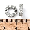 Brass Clear Cubic Zirconia Linking Rings KK-U045-10P-3