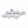 Non-Tarnish Valentine's Day 201 Stainless Steel Charms STAS-S081-091-2