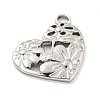 Non-Tarnish 304 Stainless Steel Pendants STAS-L278-036P-2