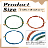 6M 3 Colors Copper Beading Wire for Jewelry Making CWIR-LP0001-13-2