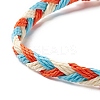 3Pcs 3 Style Plastic Braided Bead Bracelets Set BJEW-B065-08A-4
