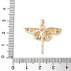 Brass Micro Pave Cubic Zirconia Pendants KK-L254-06G-3