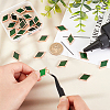 30Pcs Colored Glass Mosaic Tiles DIY-OC0009-43B-5
