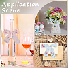 3 Rolls 3 Colors Polyester Fringe Flower Printed Ribbon OCOR-CP0001-17-4