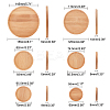 Bamboo Round Plant Saucer AJEW-GA0001-97-2