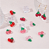 56Pcs 4 Colors Transparent Resin Pendants RESI-FH0001-64-5