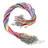 10 Colors Waxed Cotton Cord Necklace Making MAK-YW0001-17A-2
