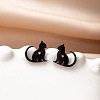 Stainless Steel Small Animal Stud Earrings for Women PW-WG5B49B-28-1