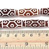 Rice Shape Tibetan Style dZi Beads Strands G-A269-A15-01-5