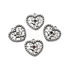 304 Stainless Steel Micro Pave Rhinestone Pendants STAS-G369-06P-1