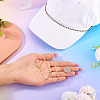 2Pcs 2 Colors Brass Enamel Curb Chain Bracelet Making AJEW-TAC00046-5