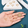 10Pcs 5 Styles Brass Hoop Earring Finding KK-TA0002-52-7