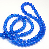 Baking Paint Transparent Crackle Glass Round Bead Strands DGLA-Q018-10mm-69-3